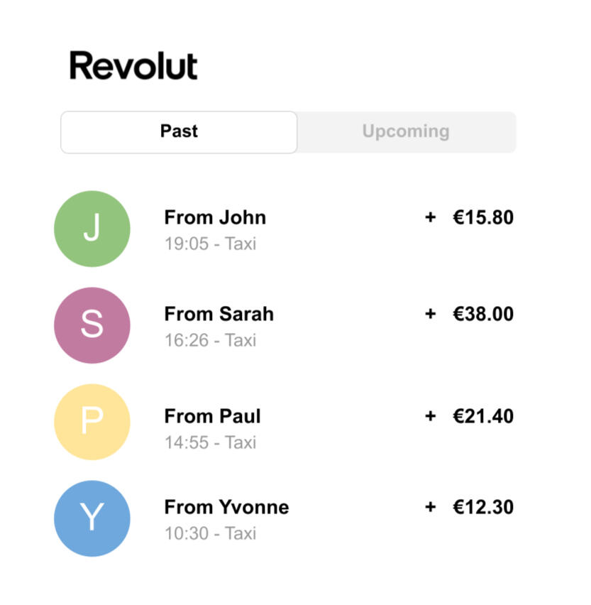 Revolut in app